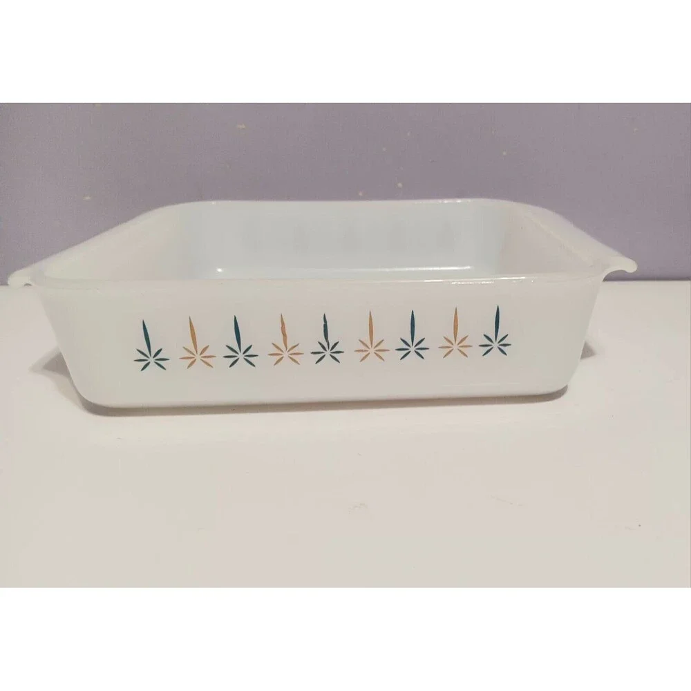 Fire King Anchor Hocking White Square Casserole 8